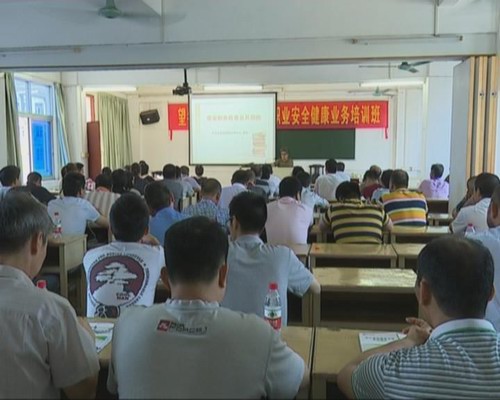 我镇100多名企业员工参加职业安全健康业务培训