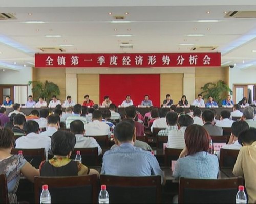 我镇召开第一季度经济形势分析会