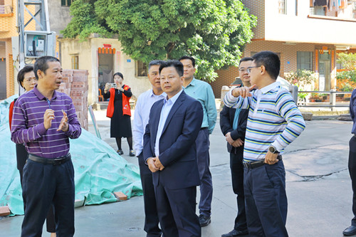 走访调研促发展 望牛墩镇委书记郑晓坚调研望联片区村（社区）经济社会发展情况