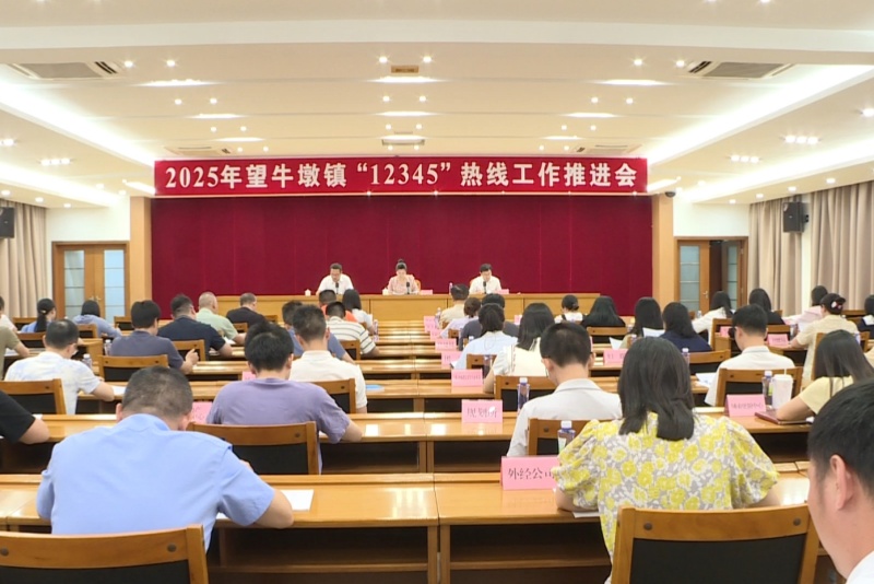 望牛墩镇召开2025年“12345”热线工作推进会