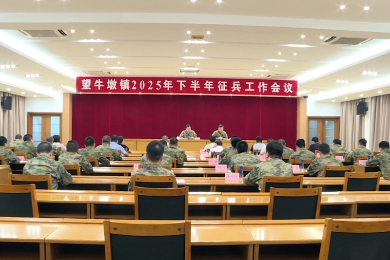 吹响征兵号角！望牛墩镇召开2025年下半年征兵工作会议