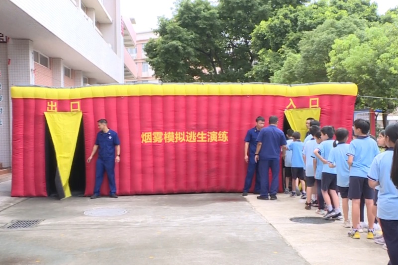 护航暑期安全 望牛墩镇开展体验式安全宣传进校园活动