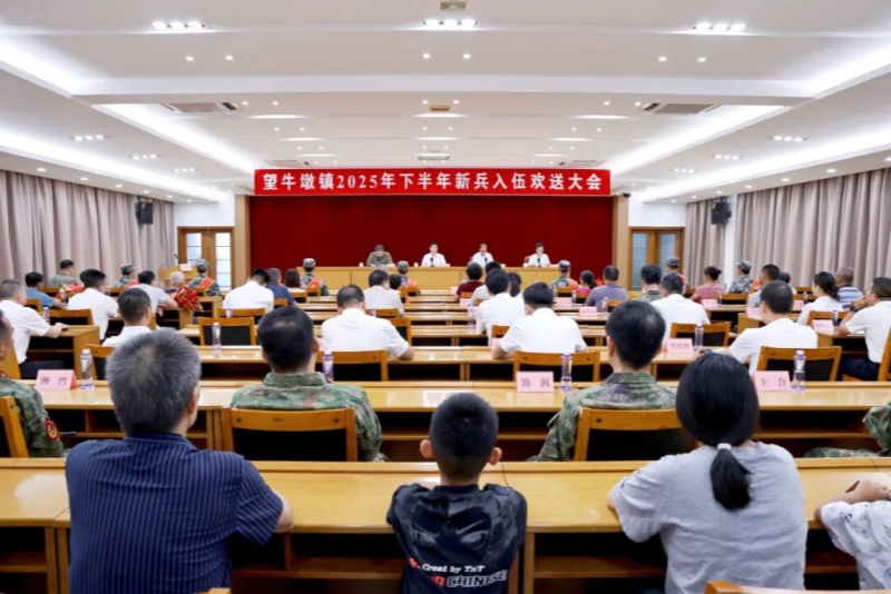 披戎装，踏征程！望牛墩镇举行2025年下半年新兵入伍欢送大会