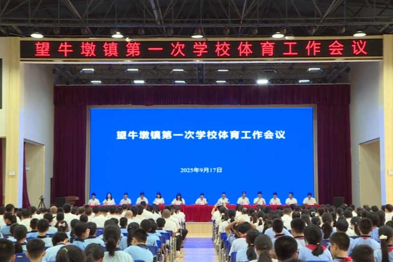 望牛墩镇召开第一次学校体育工作会议，打造“1369”体育工作体系