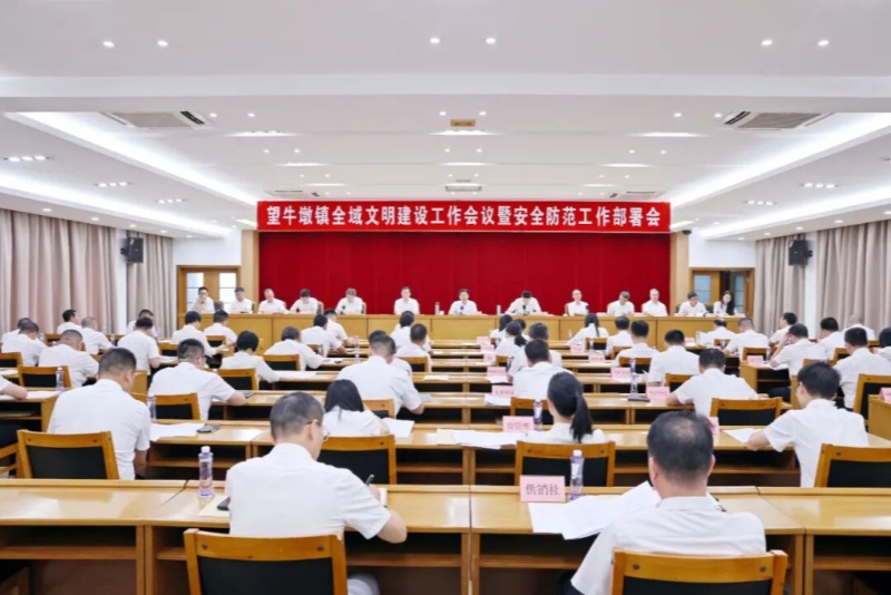 望牛墩镇召开全域文明建设工作会议暨安全防范工作部署会