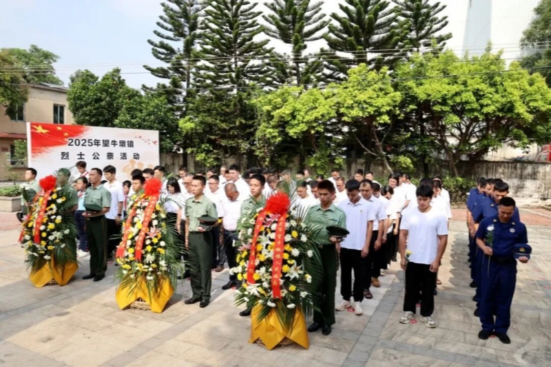 望牛墩镇举行2025年烈士纪念日公祭活动