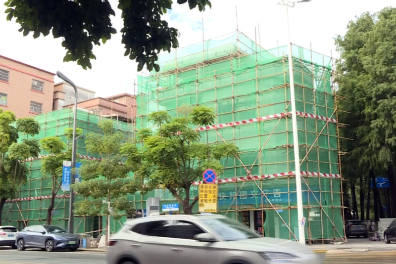 即将“换新”！望牛墩绿榕路立面改造提升工程正有序推进