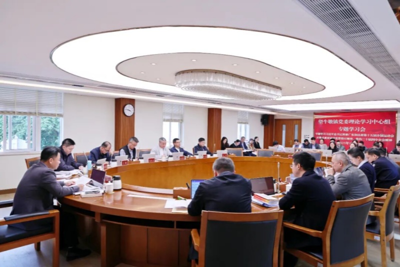 望牛墩镇党委理论学习中心组召开专题学习会