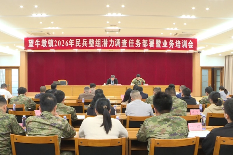 望牛墩镇召开2026年民兵整组潜力调查任务部署暨业务培训会