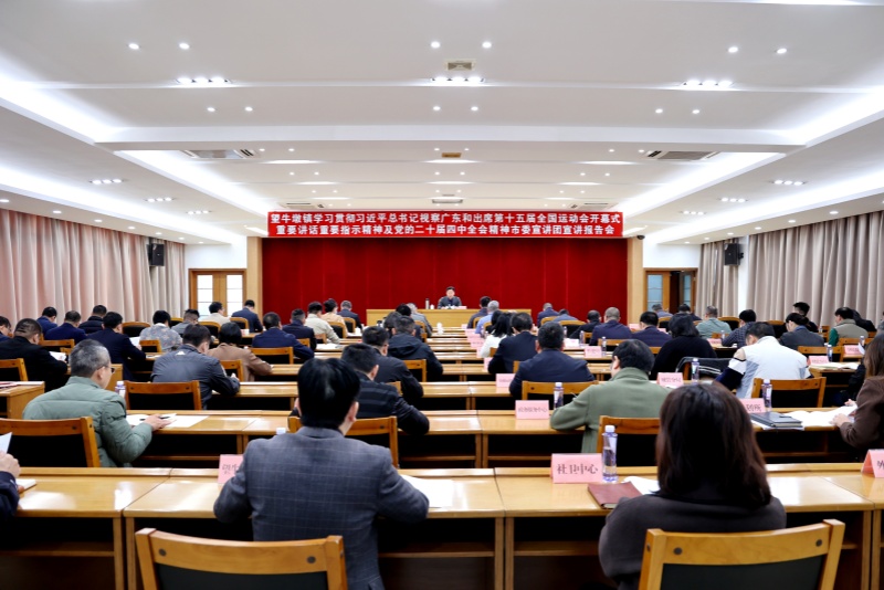 望牛墩镇召开学习贯彻党的二十届四中全会精神市委宣讲团宣讲报告会