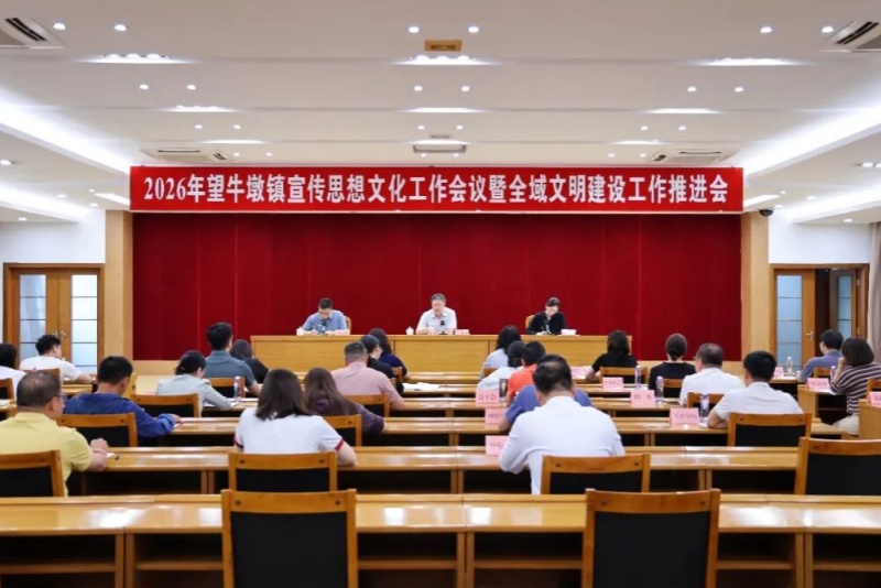 望牛墩镇召开2026年宣传思想文化工作会议暨全域文明建设工作推进会