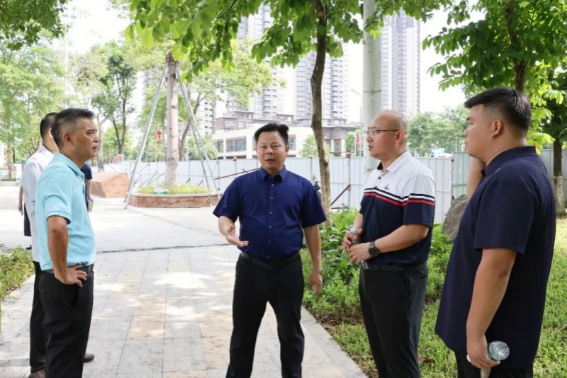 望牛墩镇领导调研重点在建工程项目