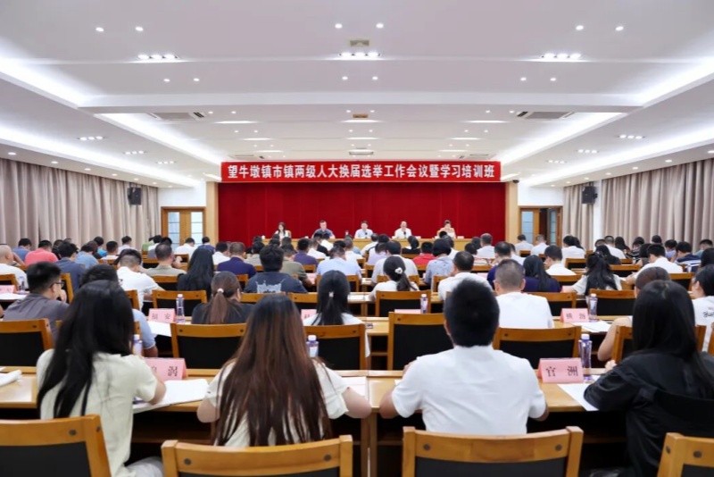 望牛墩镇召开市镇两级人大换届选举工作会议暨学习培训班