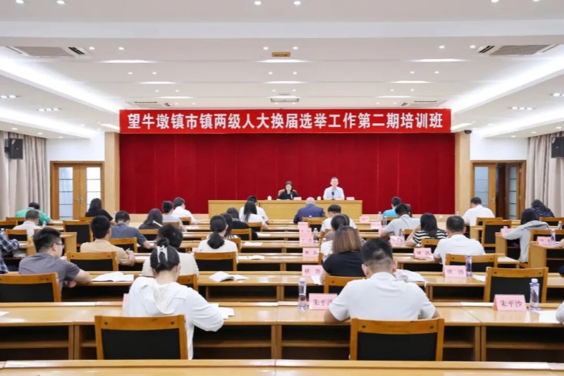 望牛墩镇举办市镇两级人大换届选举工作第二期培训班
