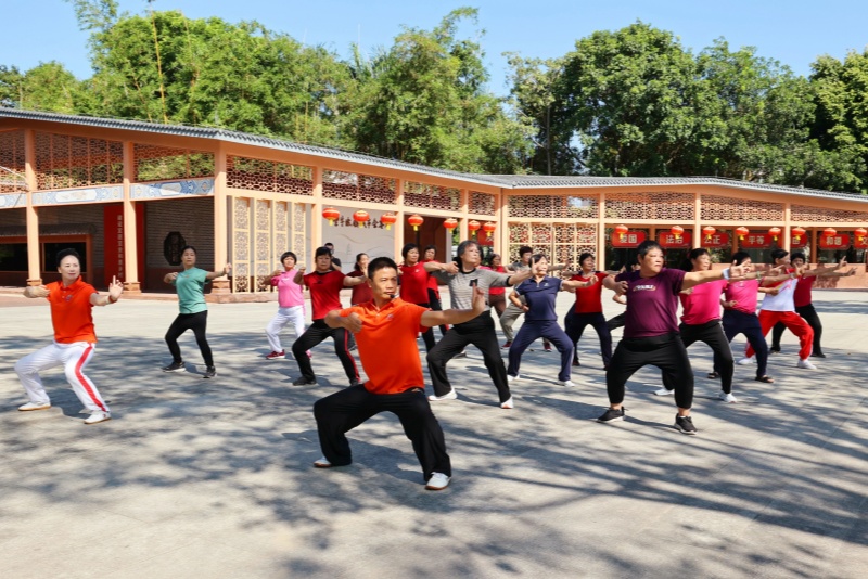 家门口学养生功法！东莞市健身气功公益送教活动走进望牛墩镇