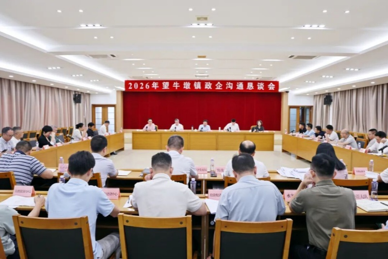 政企同心，共谋发展！望牛墩镇召开政企沟通恳谈会